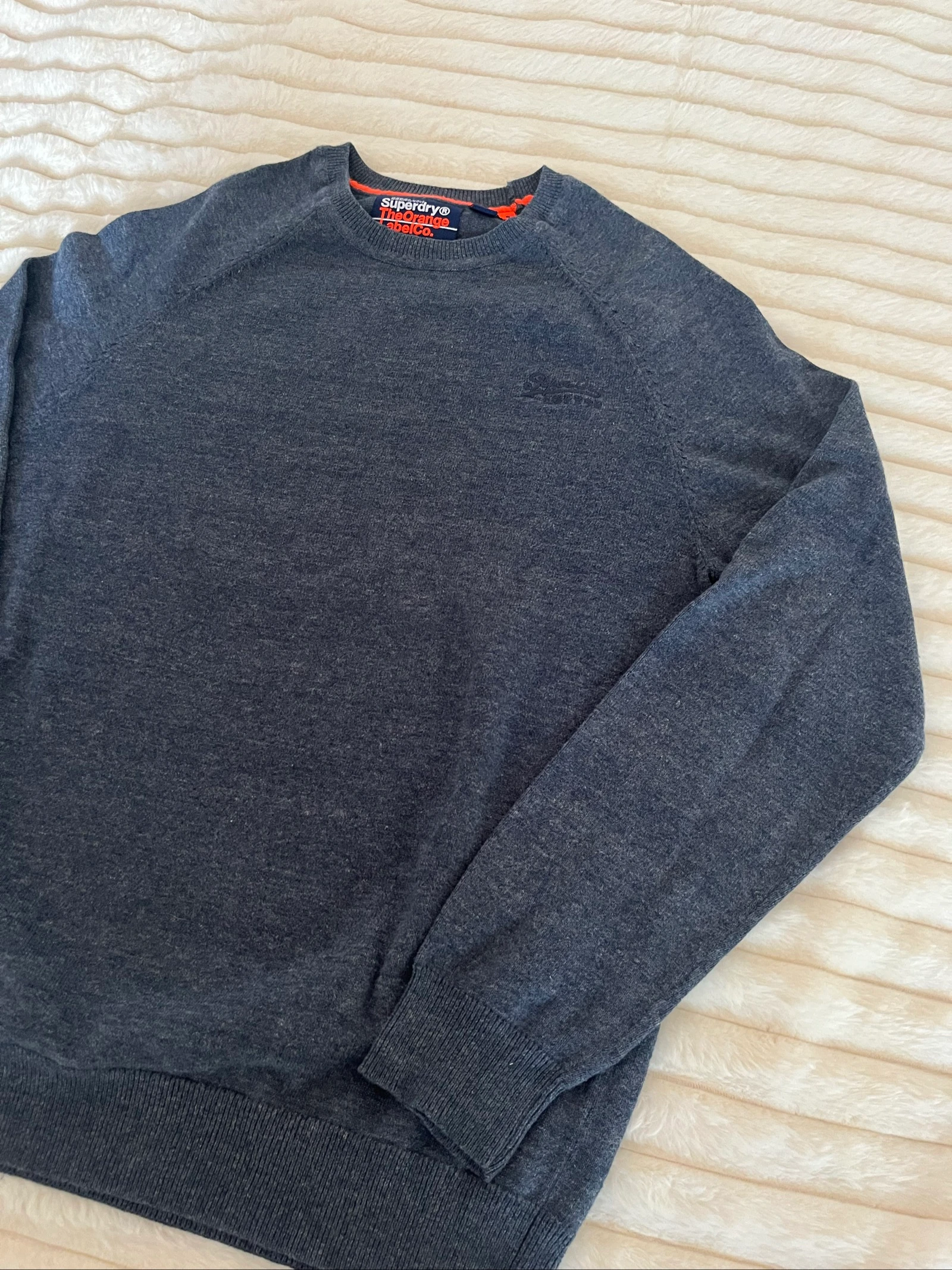 Suéter Superdry Orange Label Cinza Antracite - Tamanho S - Muito Bom Estado – photo 5